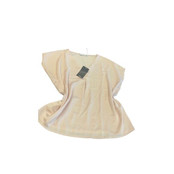 MNG Mango classic Satin Pink top - Picture 7 of 8